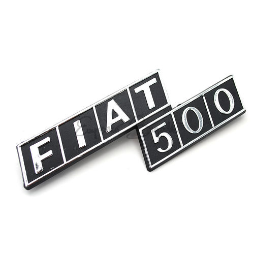Fregio scritta posteriore in plastica cromata | Fiat 500 F R |