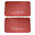 Coppia pannelli porta anteriore Alta Qualità destro + sinistro colore Bordeaux | Fiat 500 L |