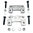 Staffe rialzo semibracci sospensione anteriore per assetto sportivo | Fiat 500 F L |