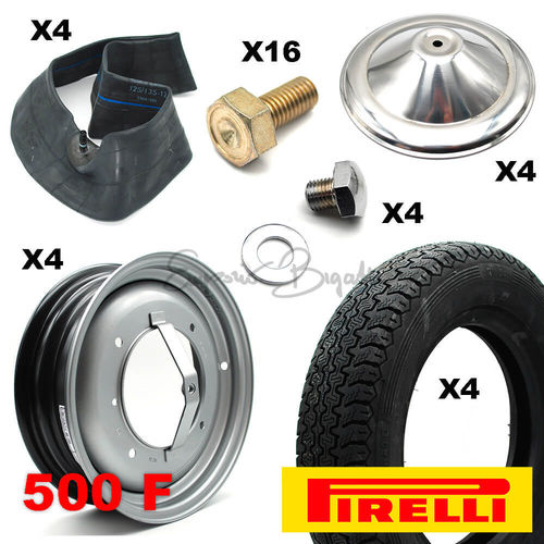 Kit completo pneumatici Pirelli e cerchi omologati | Fiat 500 F |