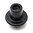Pomello leva cambio a funghetto  in metallo verniciato nero | Fiat 500 F L |